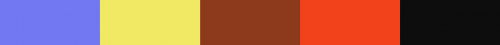 Colour palette of Sahir